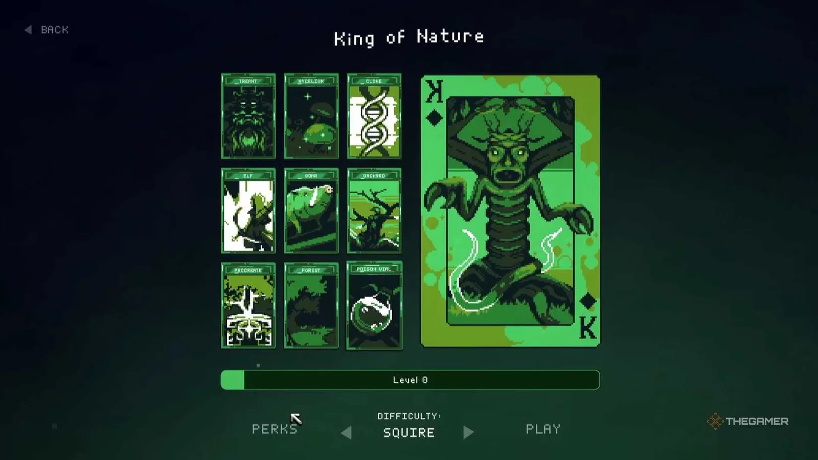 Nature cards including Boar, Elf, Forest and Mycelium
